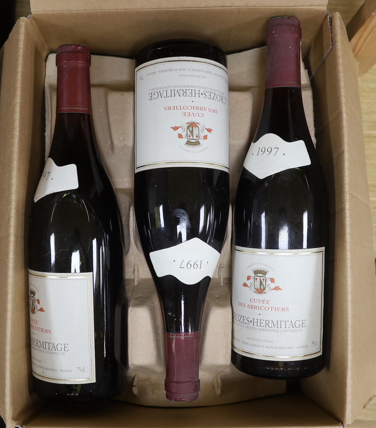 Six bottles of Crozes Hermitage, 1997